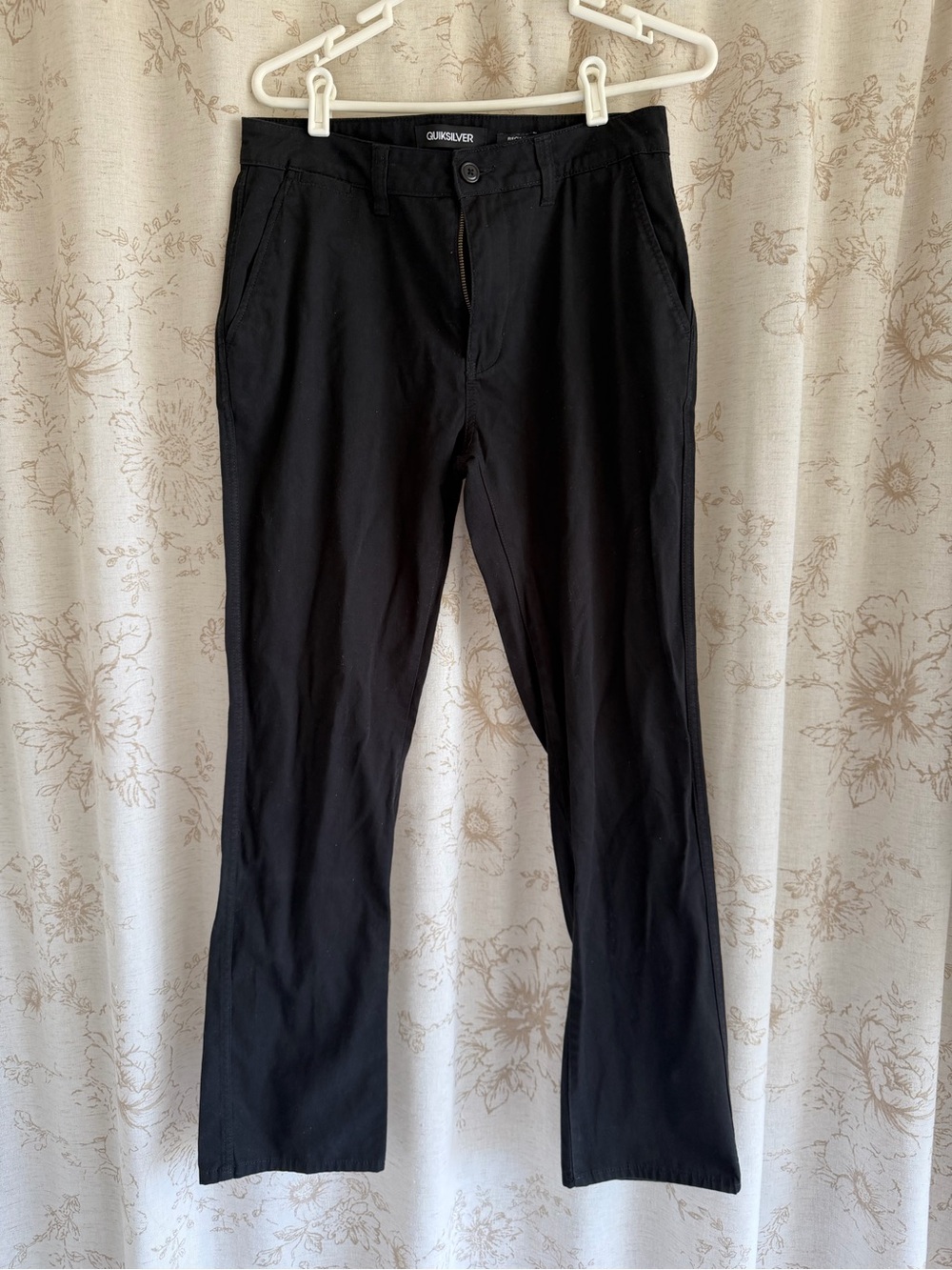 Quiksilver Men's Black Classic Pants Regular Fit
